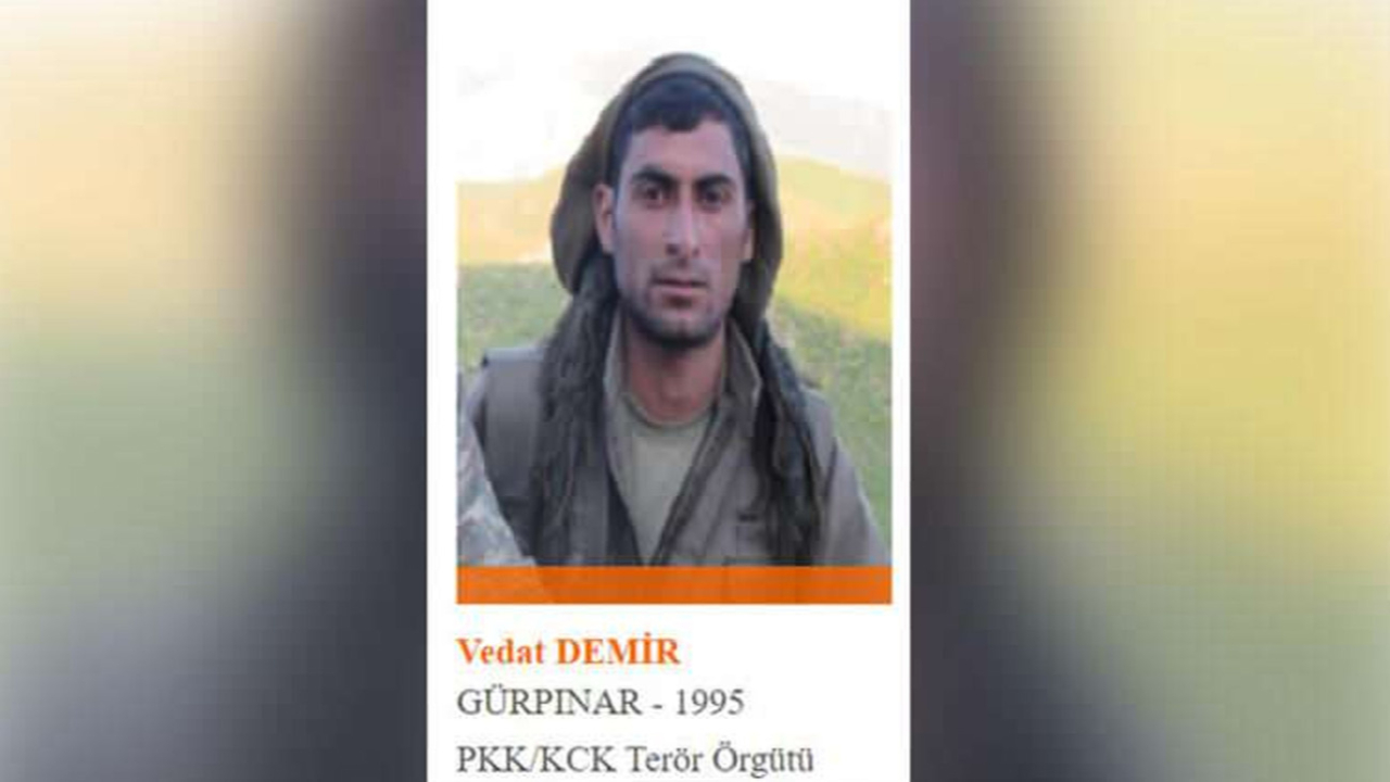 1 milyon TL ile aranan terörist Vedat Demir örgütten kaçtı!