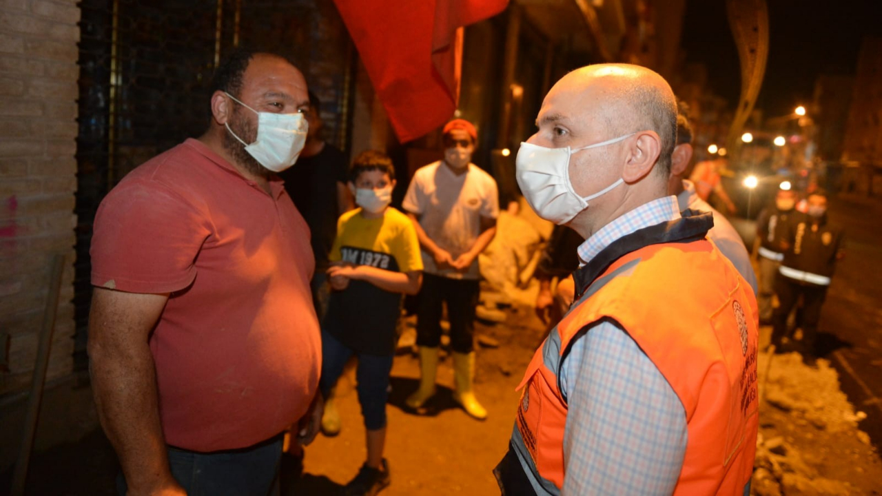 Bakan Karaismailoğlu'ndan Dereli'de gece mesaisi