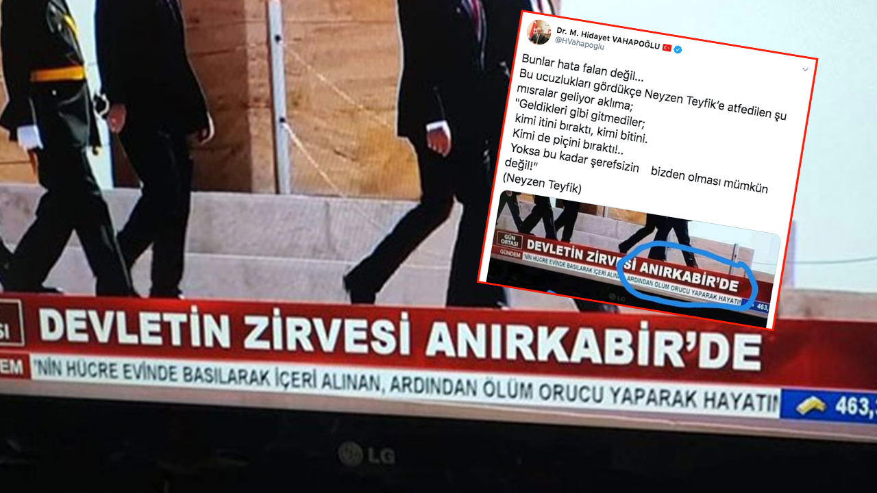 MHP'den Akit TV'ye çok sert 'Anırkabir' tepkisi!
