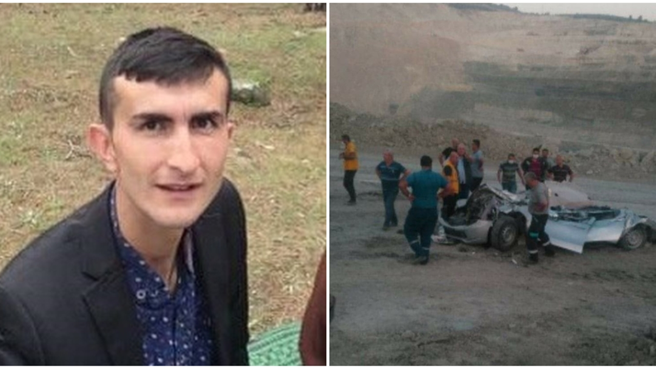 Dev kamyon pikapı kağıt gibi ezdi