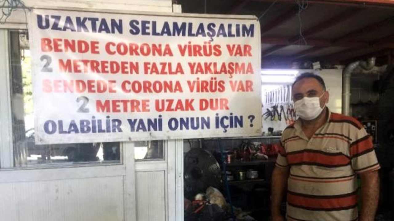 Kimse selam vermesin diye 'Virüslüyüm' dedi