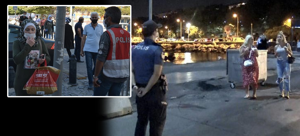 Polis denetimini gören maskesini taktı!