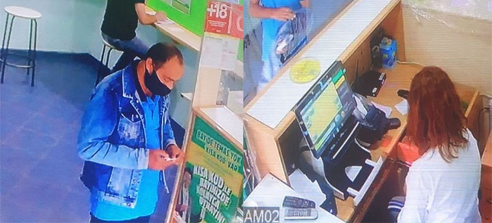 Koronalı adam İddaa bayiinden çıktı