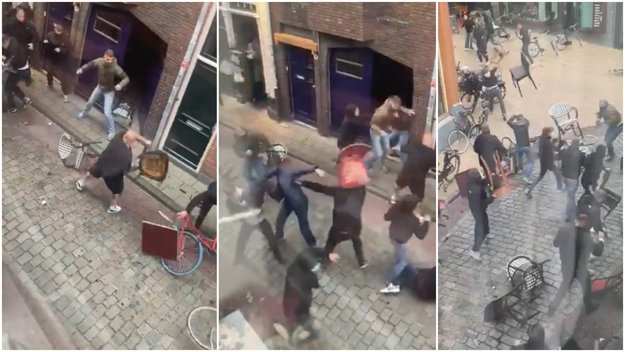 Hollanda-Almanya holigan meydan savaşı