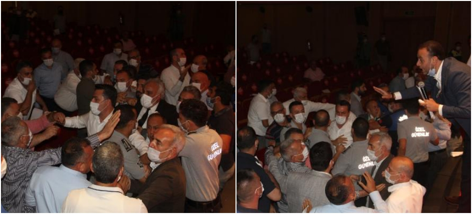 Adana'da belediye meclisinde yumruklar konuştu