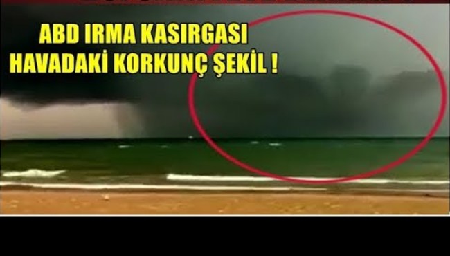 ABD Irma kasırgasında havada görüntülenen korkunç görüntü!