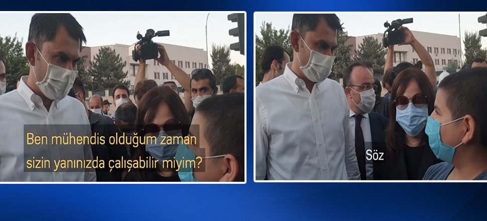 Bakan Murat Kurum ile Emre’nin gülümseten diyaloğu