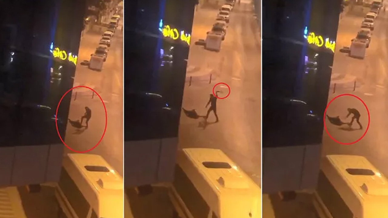 Yaşlı adama öldüresiye dayak kamerada!
