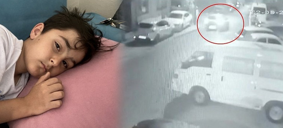 7 yaşındaki Emir’e çarpıp böyle kaçtı!