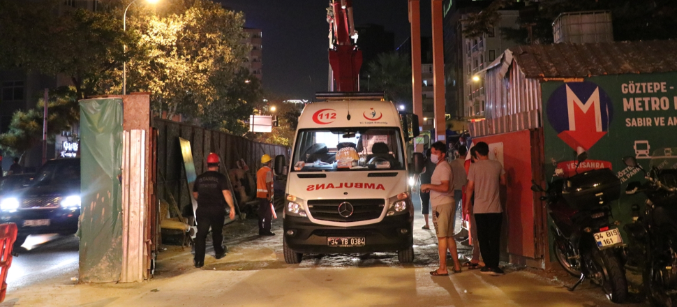 Metro inşaatında kaza: 2 yaralı