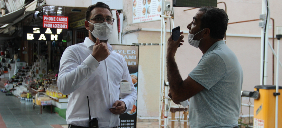 Maske tartışması karakolda bitti