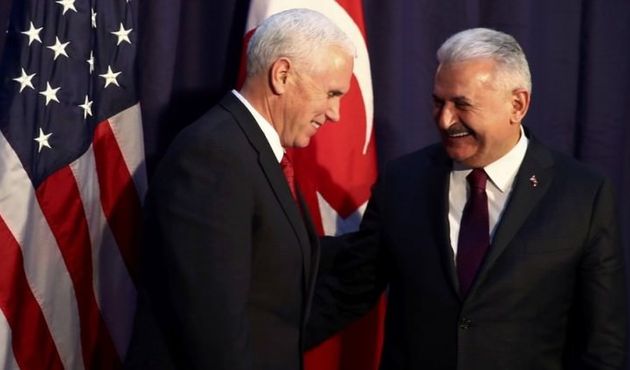 Başbakan Yıldırım, ABD Başkan Yardımcısı Pence ile görüştü