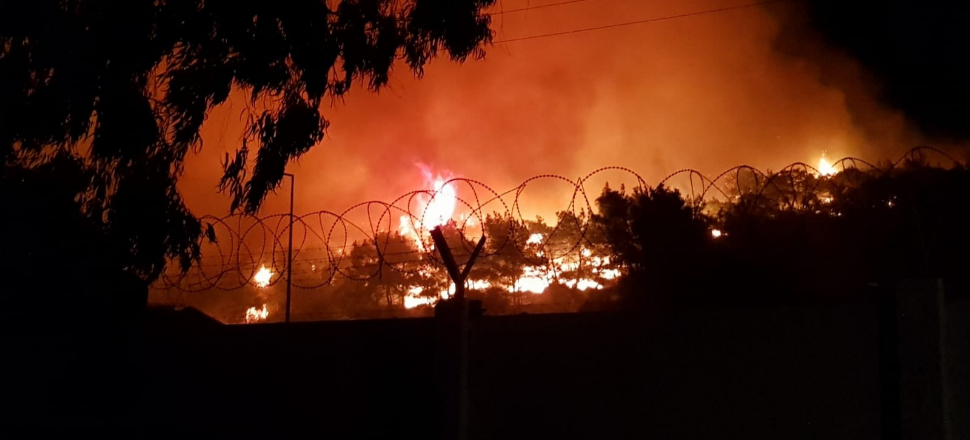 Ayvalık'ta korkutan yangın