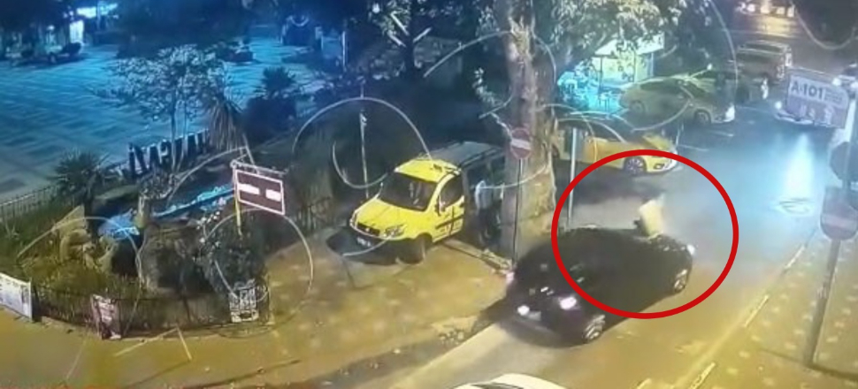 Saldırganı kaput üzerinde emniyete götürdü