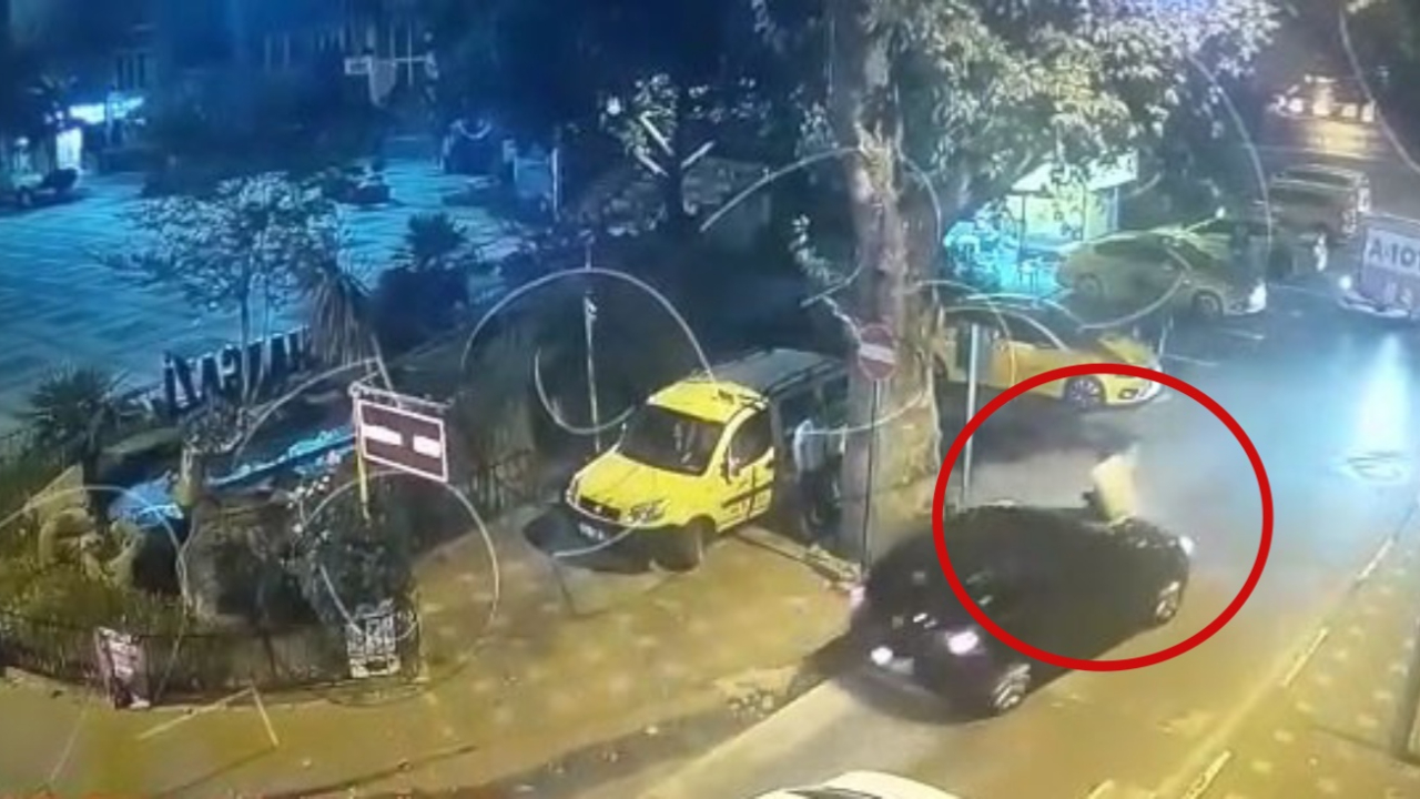 Kaputun üzerinde emniyete gitti