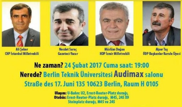 HDP ve CHP, FETÖ sponsorluğunda 'hayır' için el ele Almanya'da!