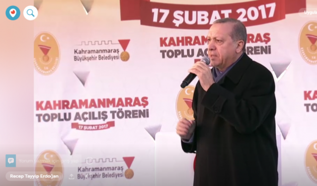 Cumhurbaşkanı Erdoğan da artık Periscope'ta / VİDEO