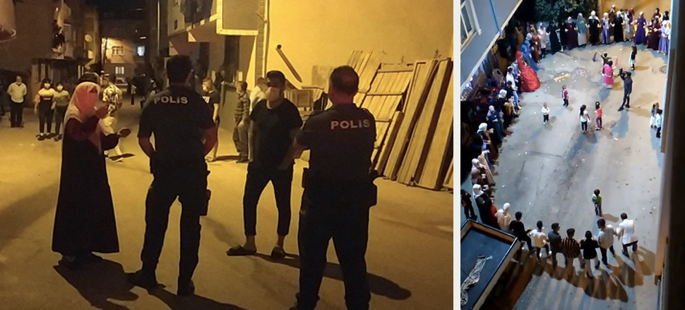 Korona halayına polis baskını!