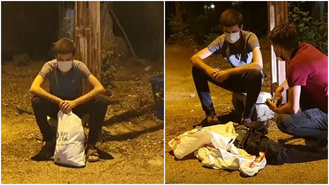 Vatandaş önce yakaladı, sonra öğüt verdi