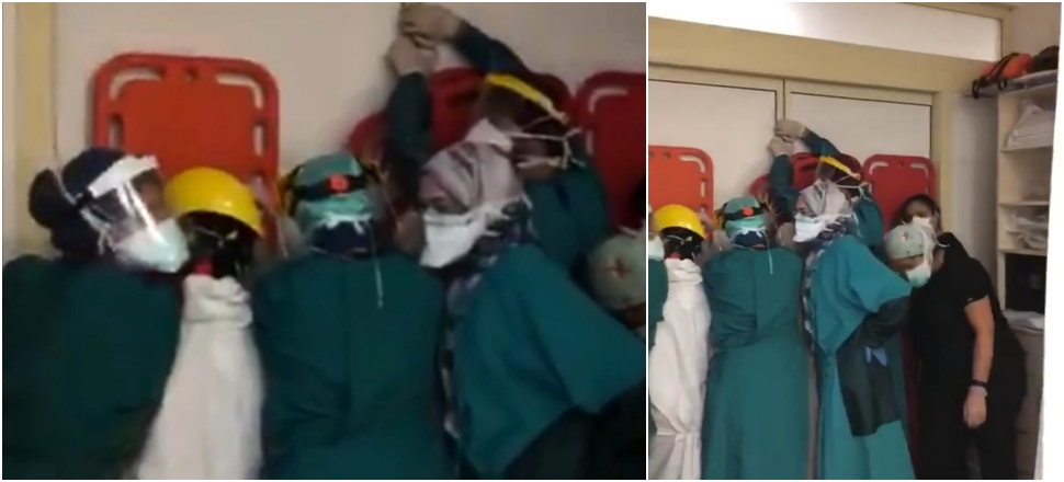 Sağlıkçıların hayatını kurtaran detay
