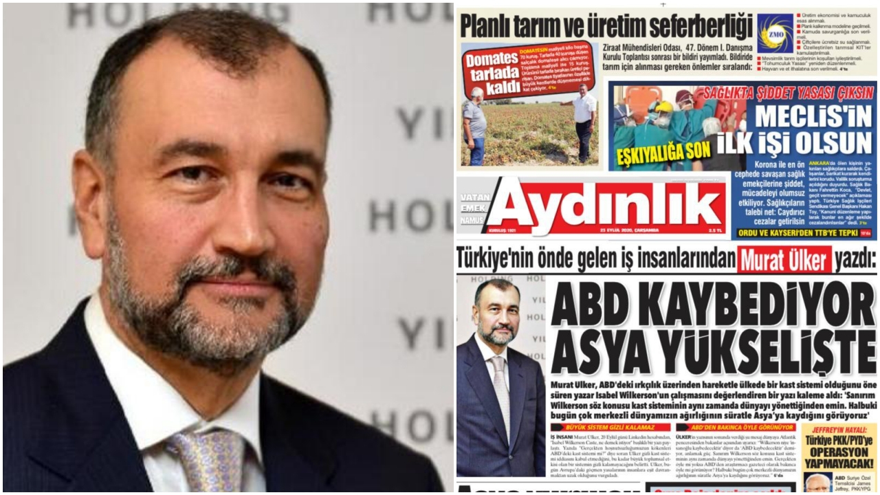 Murat Ülker Aydınlık'ta mı yazıyor!