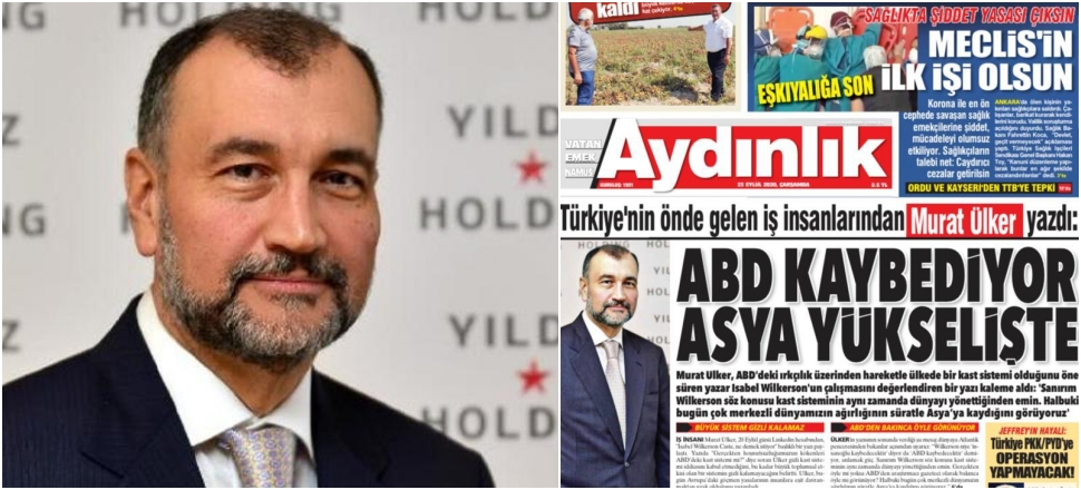 Murat Ülker Aydınlık'ta mı yazıyor!