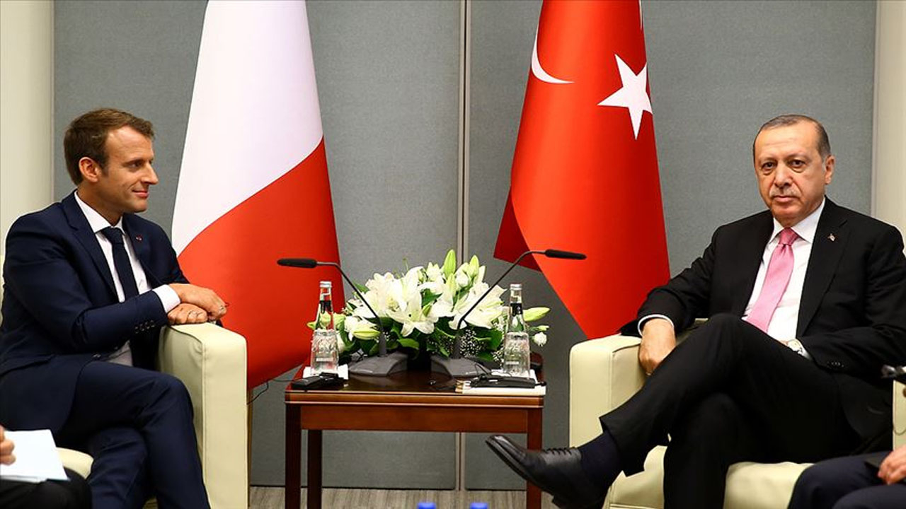 Cumhurbaşkanı Erdoğan Macron'la görüştü