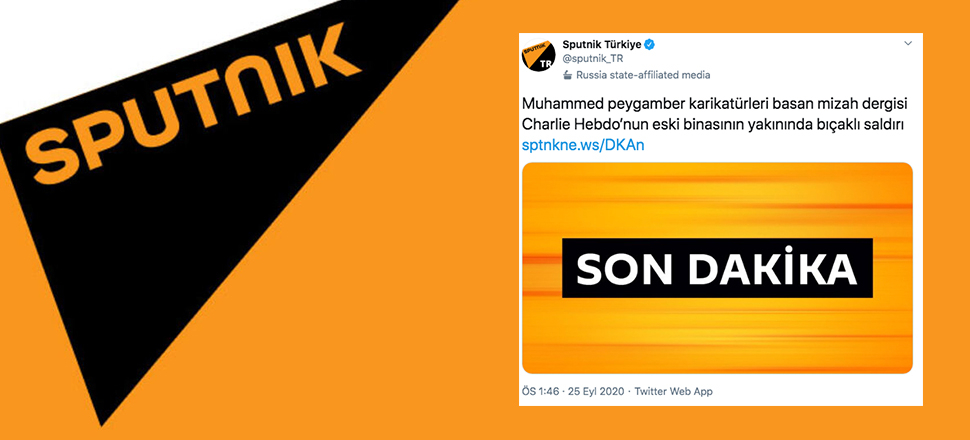Sputnik'in 'Muhammed peygamber' tweetine tepki
