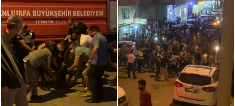 Mahalle ayaklandı, linçten polis kurtardı