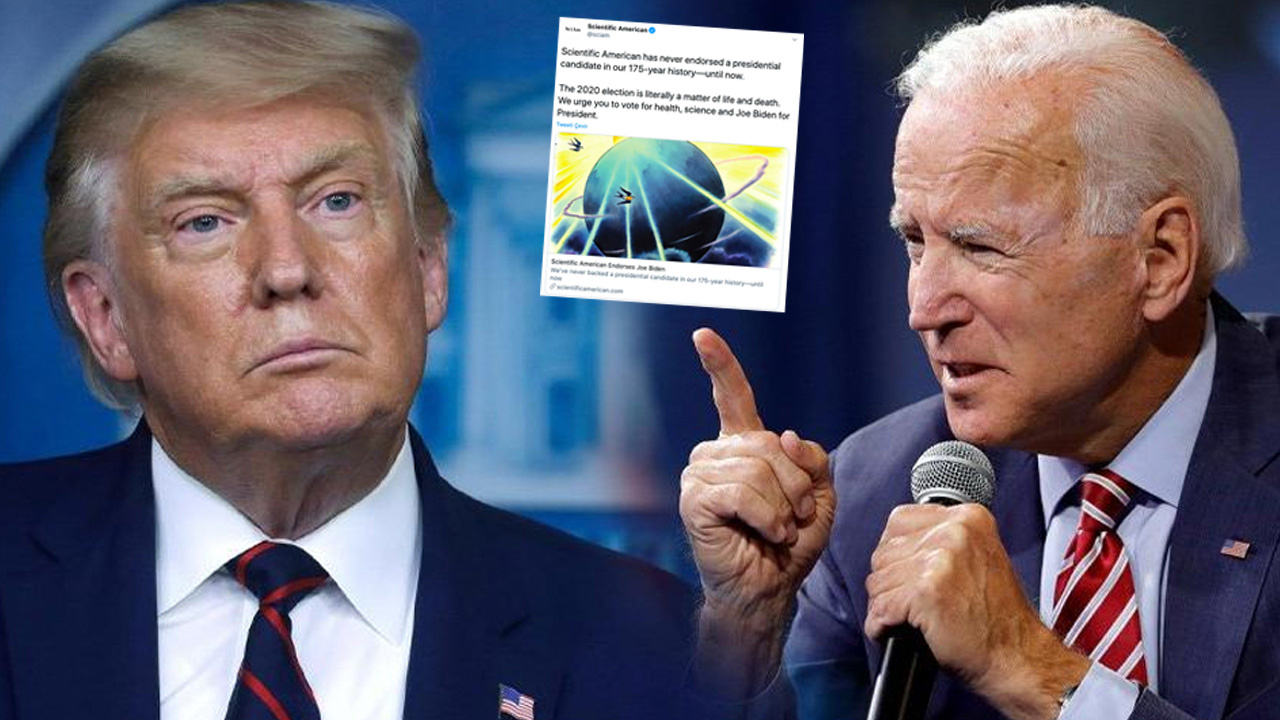 175 yıllık bilimsel dergi Scientific 'Biden'ı seçin' dedi!