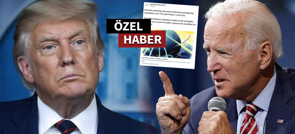 175 yıllık bilimsel dergi Scientific 'Biden'ı seçin' dedi!