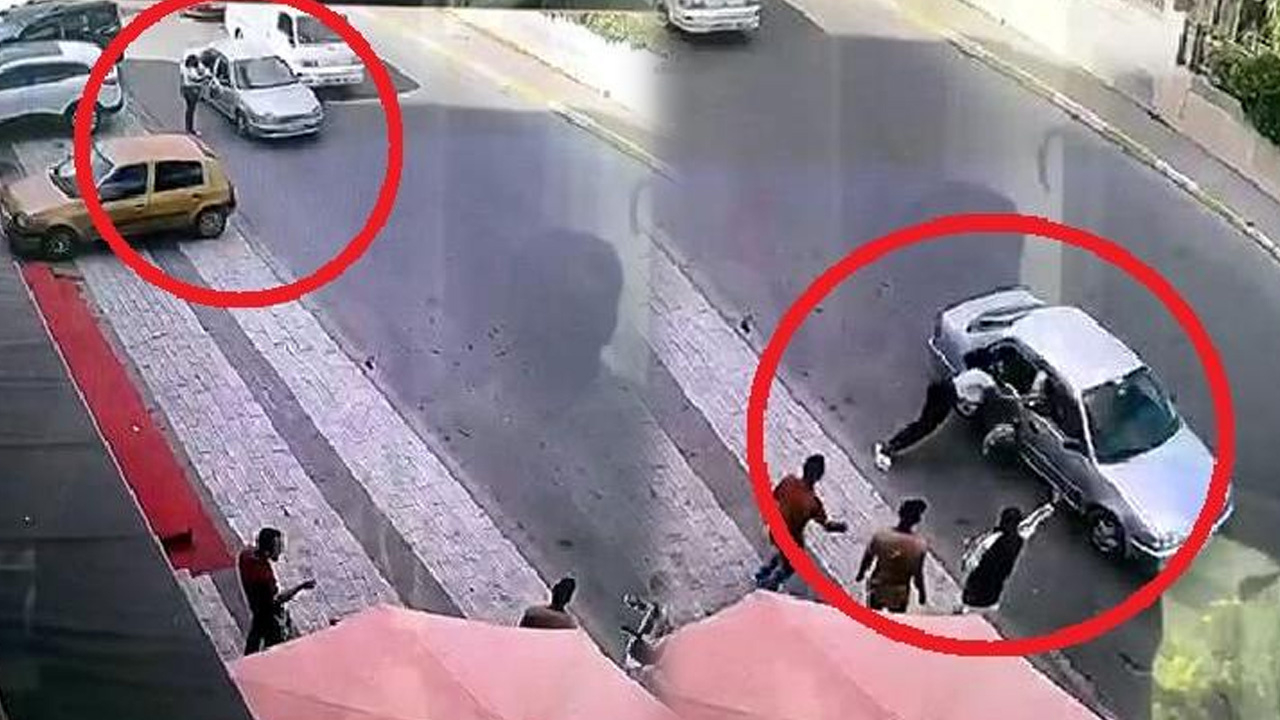Çantasını aldıkları kadını böyle sürüklediler!