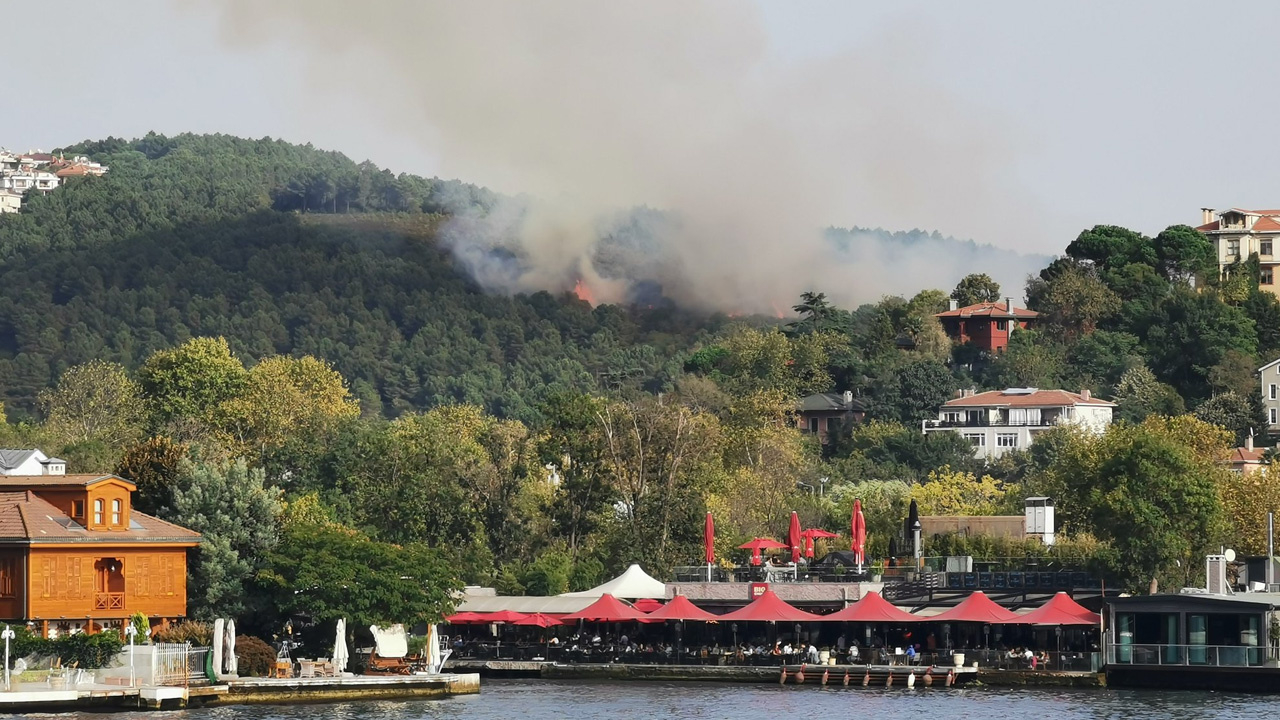 Beykoz Anadolu Hisarı'da yangın!