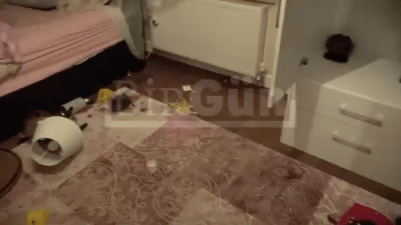 Kadirova’nın odasında yapılan olay yeri incelemesi