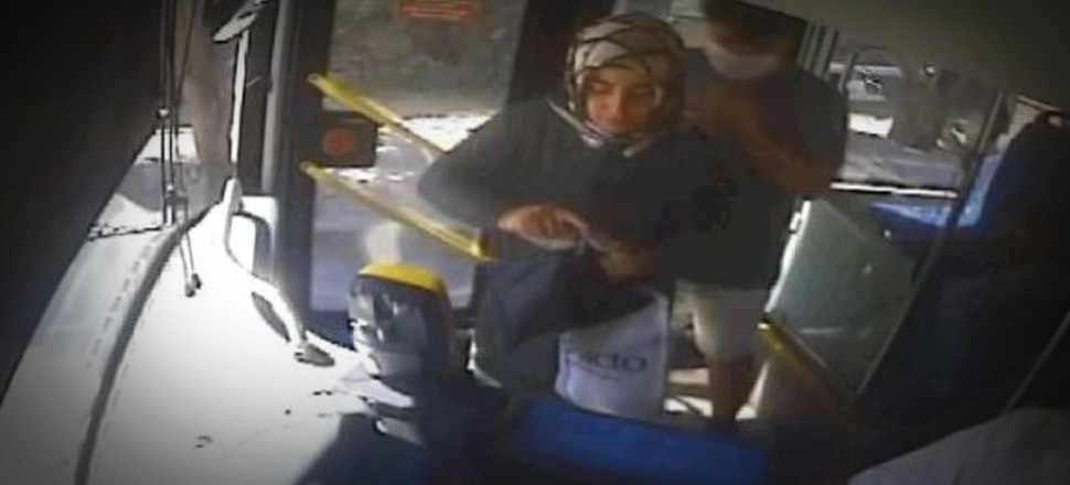 Peçeteyi maske yapmak istedi! Şoför kabul etmedi...