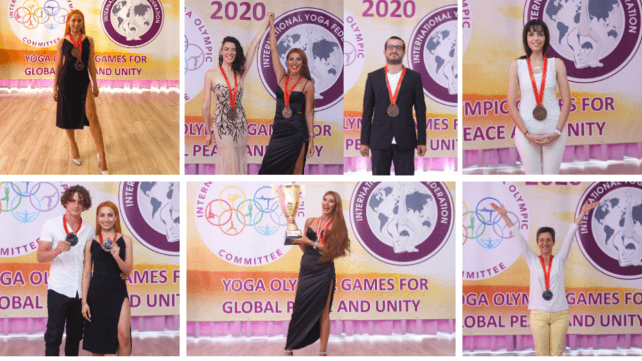 Yoga olimpiyat şampiyonları madalyalarını aldı