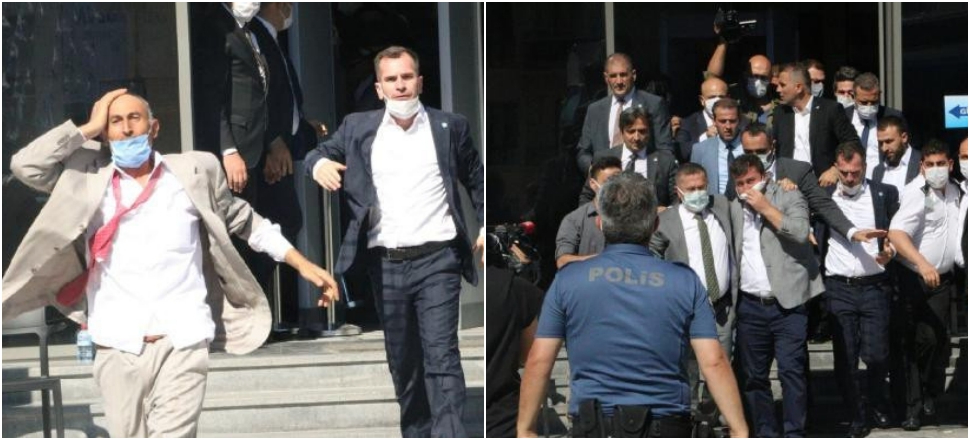 İYİ Parti merkezinde yumruklar havada uçuştu