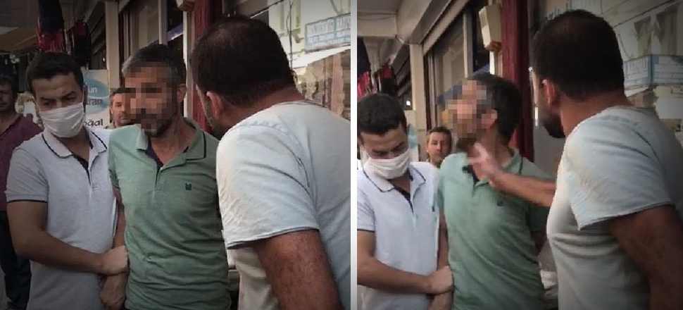 Hırsızlık şüphelisini yakalayan esnaf tokat attı!