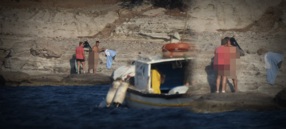 Bodrum’da güpegündüz rezalete polis engeli!