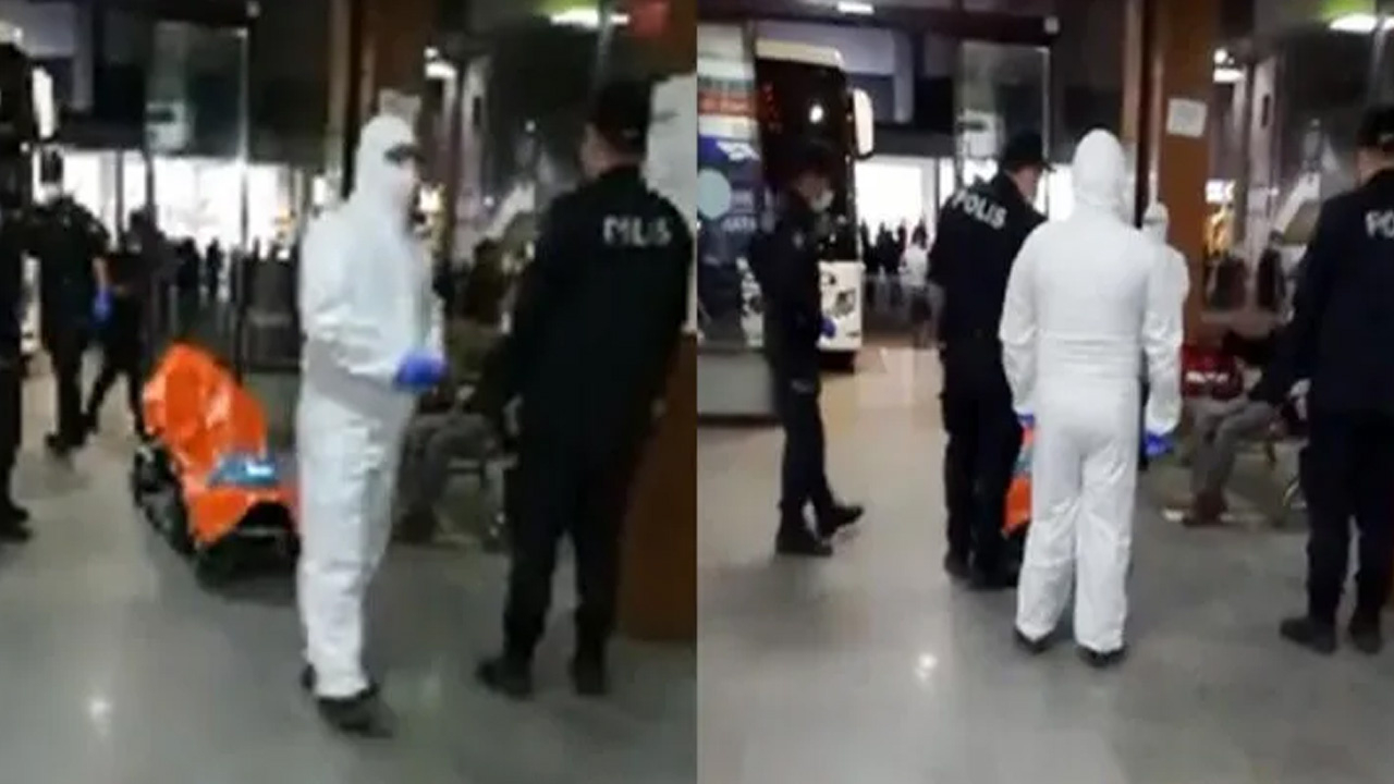 Otogarda ateş yüksek çıkıp kusan yaşlı adam, koronavirüs tedirginliğine neden oldu!