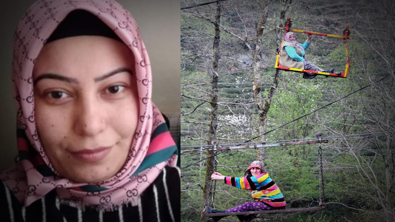 İlkel teleferik halatına takılan kadın, 25 metreden düşerek öldü!