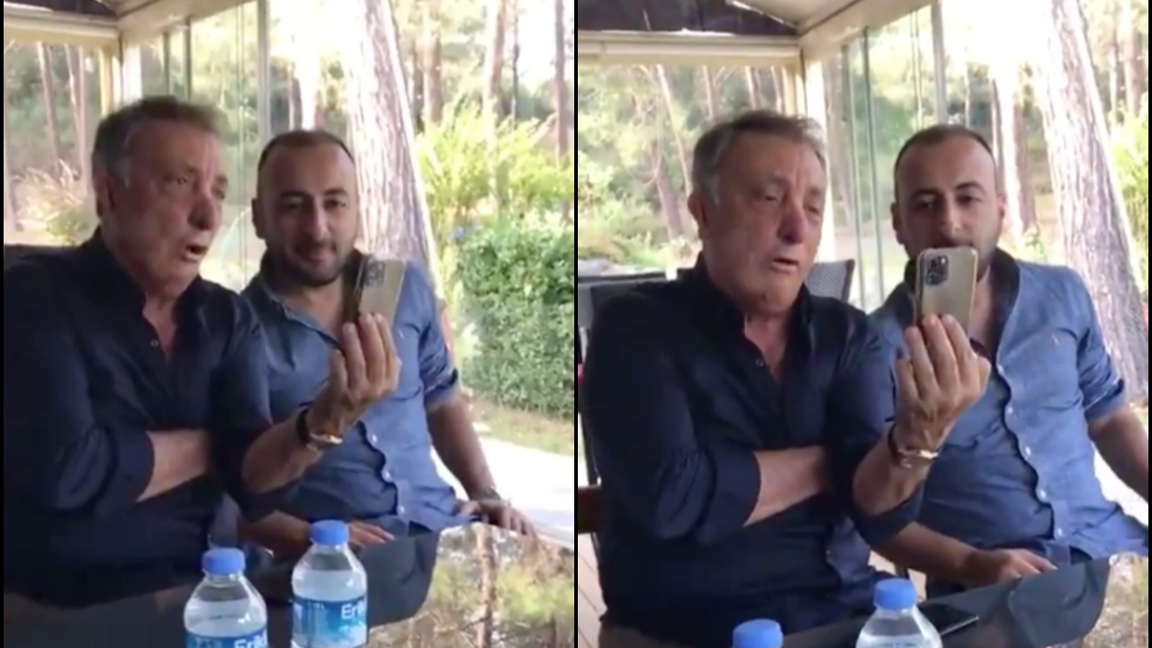 Beşiktaş Başkanı Ahmet Nur Çebi'nin transfer görüşmesi sızdırıldı