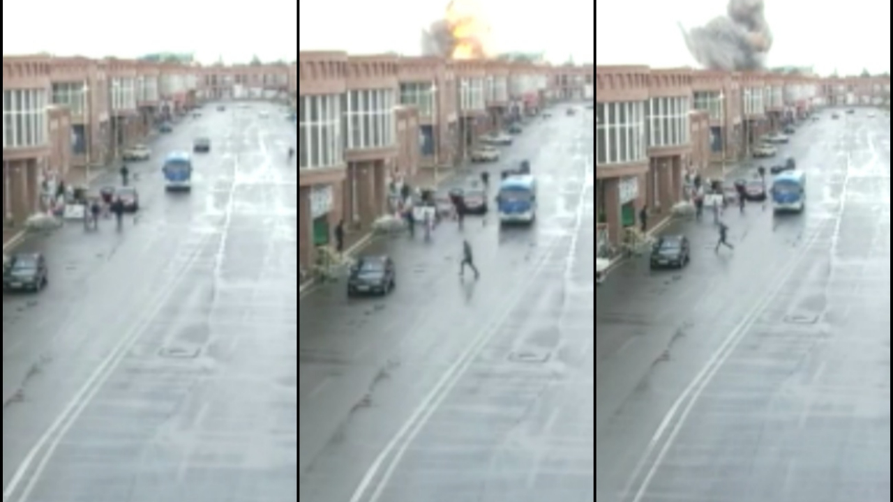 Ermenistan'ın füzelerle sivilleri hedef aldığı saldırı kamerada