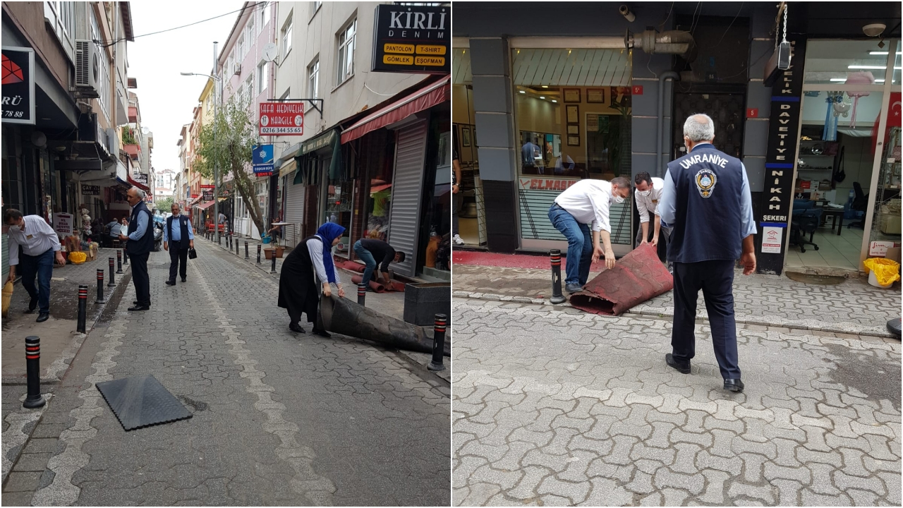 Ümraniye Belediyesi kaldırım işgaline dur dedi