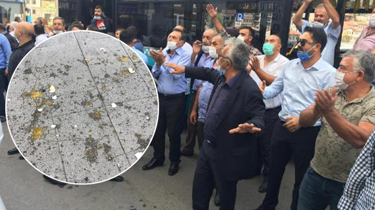 Özel halk otobüsü şoförlerinden yumurtalı eylem