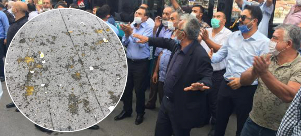 Özel halk otobüsü şoförlerinden yumurtalı eylem