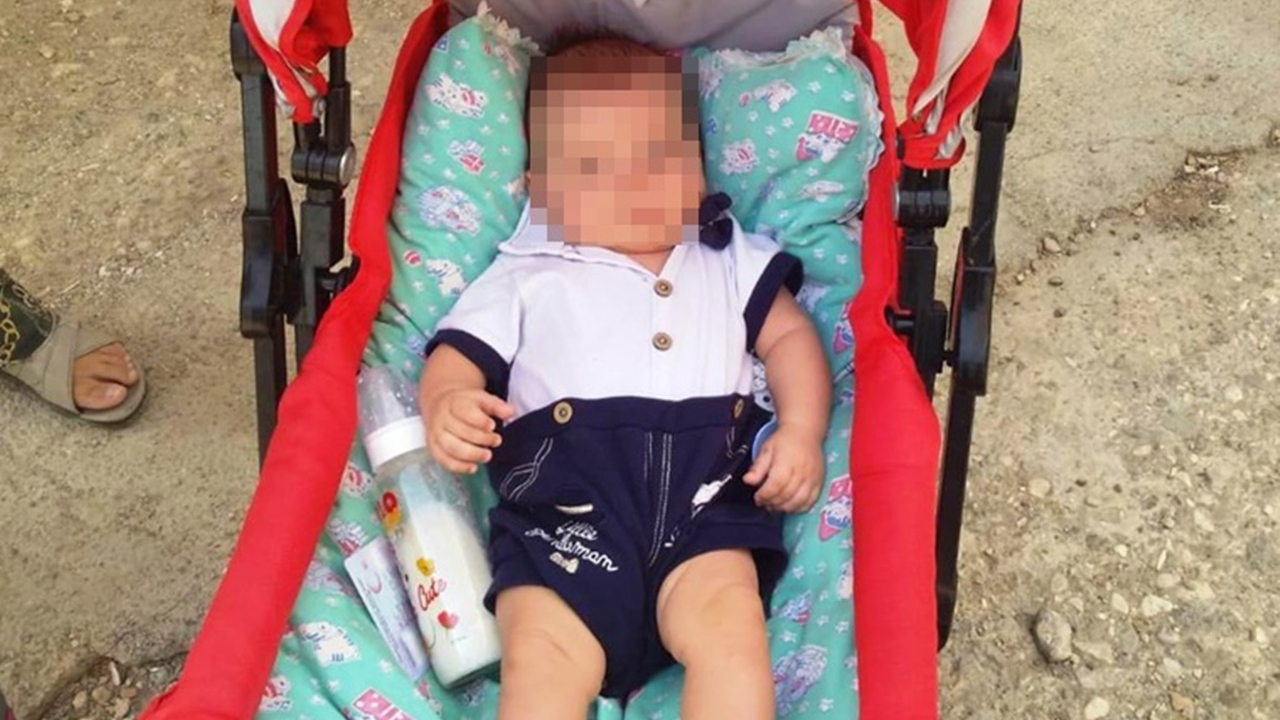 Terk edilen 3 aylık bebek, bir apartman bahçesinde ağlarken bulundu