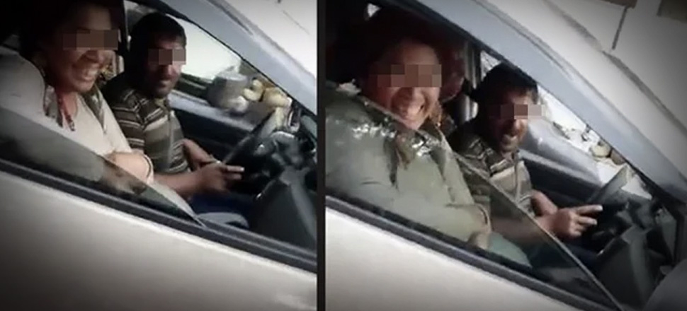 Trafik ışıklarında dilenen aile lüks otomobillerine binip gitti!