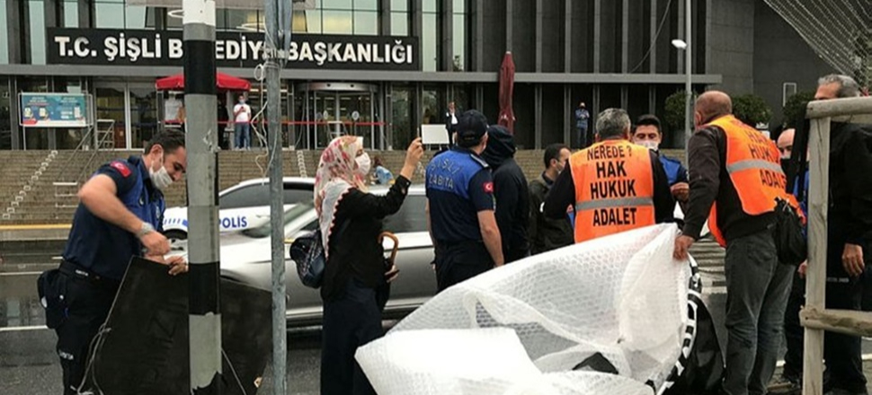 İşten çıkarılan işçiden CHP'li Şişli Belediyesi'ne haciz