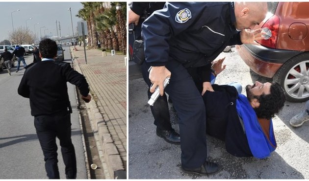 Geçtiğimiz ay saldırıya uğrayan İzmir Adliyesi'nde silah sesleri